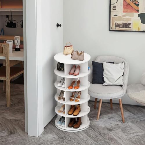 Image of The Artment 5- TierTwist Rotating Organizer Tower | 360 Swivel Multi-Purpose Storage Rack for Shoes, Makeup, Skincare, Pantry Items | Shoes Rack | Space-Saving Organizer for Home & Office