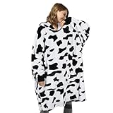 【Bringt Ihnen Wärme】Unsere kuschelige Kapuzendecke besteht aus weichem und warmem Mikrofaser-Fleece - damit Sie die Fleece-Kapuzendecke genauso gut fühlen können wie sie aussieht. Wenn Sie an den faulsten Sonntagen faulenzen möchten - die Kapuzendecke wird bestimmt Ihr neuer bester Freund sein.