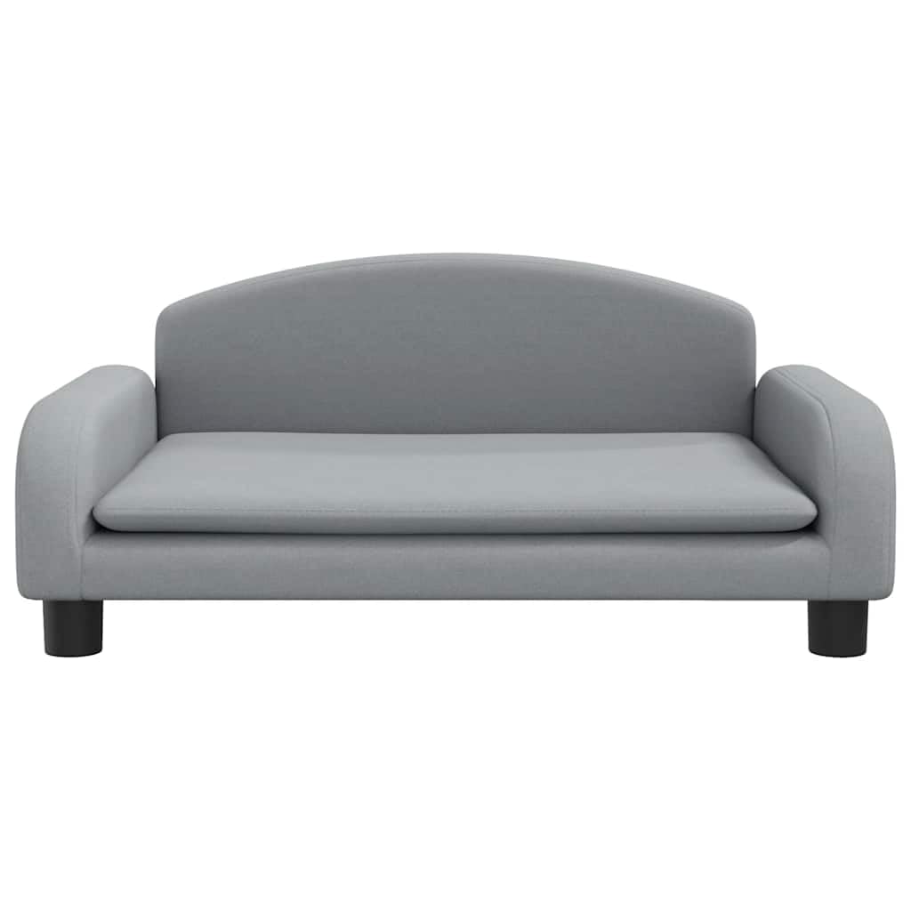 Sofá para perros de tela, gris claro, 70 x 45 x 30 cm, cama para perros | Sofá para mascotas resistente con marco de madera de pino y acolchado suave para tu salón.