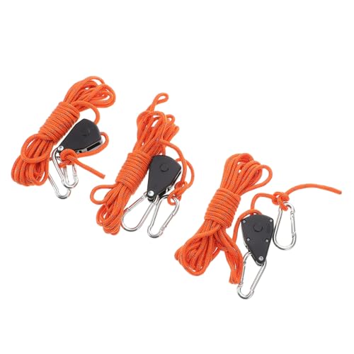 BCOATH 3pcs Plant Pulleys Tie Down Hooks Portable Light Hanger for Camping Canopy Setup Secure Outdoor Use Compact Design for Easy Storage