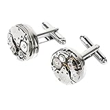  Steampunk Vintage Watch Bewegung Manschettenknöpfe Manschette Links Hochzeit Bräutigam Männer Geschenk