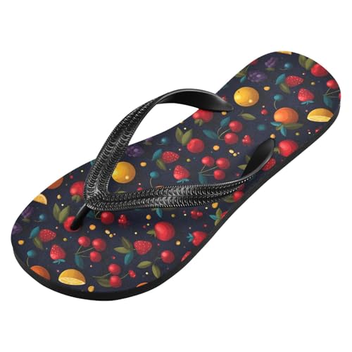 Flip Flop Sandals Fruits Cartoon Print for Women Men Beach Outdoor XS2