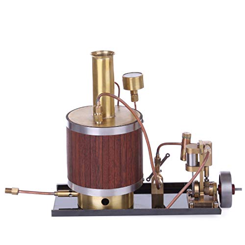 Mini Steam Engine Model with Boiler and Base Set