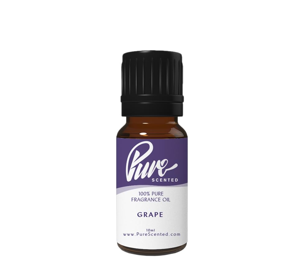 Grape Fragrance Oil - 10ml Suitable for Candles, Soaps, Slime, diffusers, Cosmetics, Wax Melts