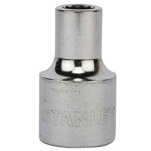 Image of STANLEY 1-86-540 Chrome Vanadium Steel 12 Point Standard Socket 1 /2 inch8 mm Silver