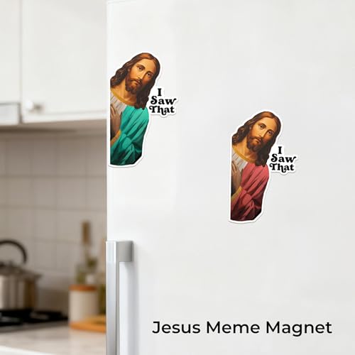 Imanes decorativos Jesús tamaño 3.5x2.1 pulgadas pack 2 miniatura 4