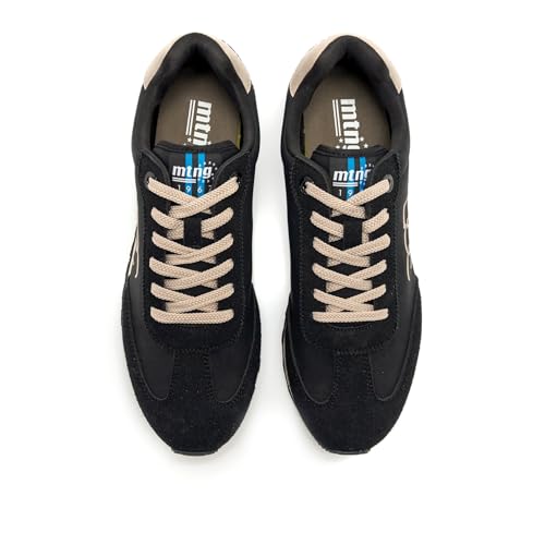 Mtng Para Hombre. 84807 Zapatillas Track Negro (44), Plano, Cordones, Casual - 6