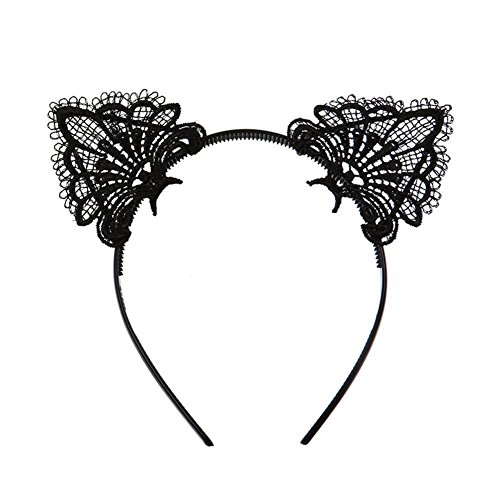 Lovely Lace Cat Ears Headband Fashionable Hairband Attractive Hair Accessories Cosplay Party