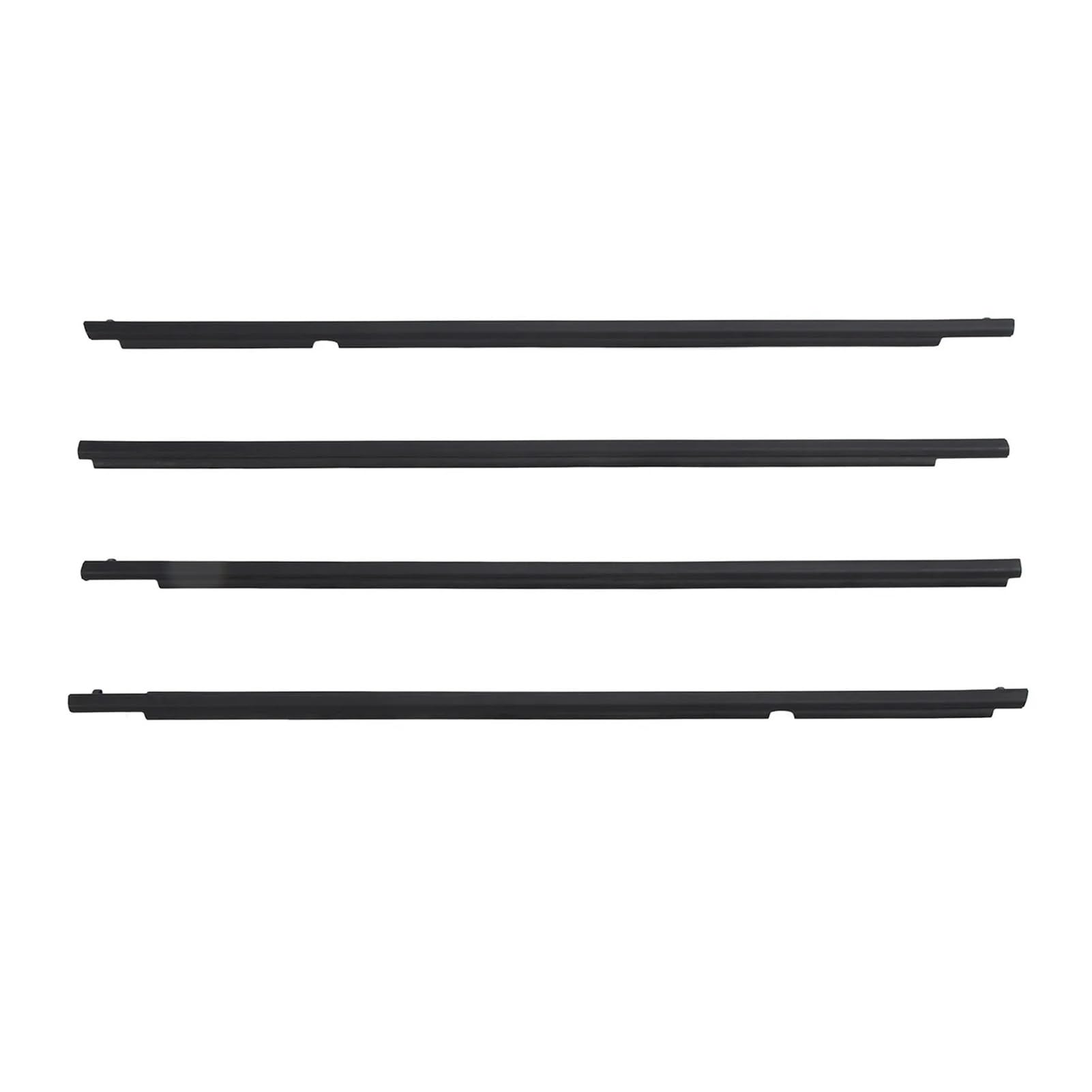 Mltlkppvng Black Car Seal Strip 4Pcs Car Door Window Weatherstrip Seal 7573012300 Outside Molding Belt For Toyota For Corolla 2009-2012