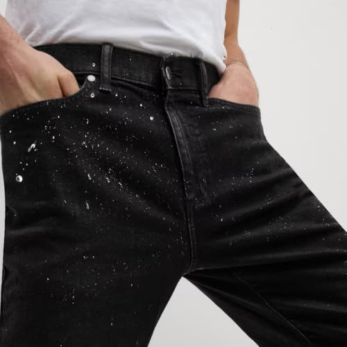 Image of Marks & Spencer Mens Light Wash Mid Rise Regular Fit Jeans