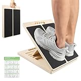 Schrägbrett, Sports Balance Board, Balancebrett, Verstellbares Kippbrett und Wadenstrecker, Wadendehner für Kniebeugen Muskeldehnung Gleichgewicht, Fitnessstudio und Outdoor-Gebrauch (1)