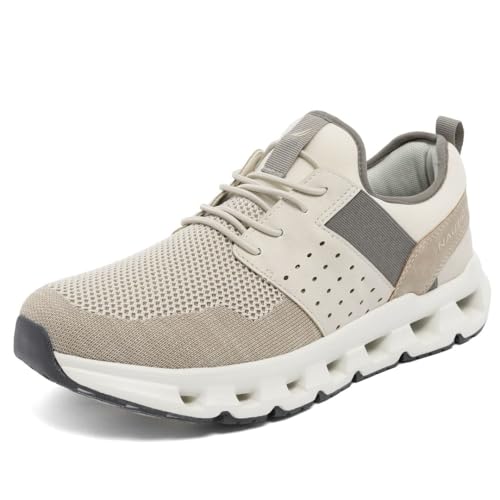 Listado de Tenis Deportivo - los más vendidos. 47 Nautica - Tenis deportivos para correr para hombre, con cordones, suaves, acolchados, transpirables, ligeros y cómodos, Blanco roto Zer, 27.5