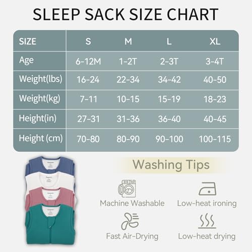 Image of BubblePanda Modal Toddler Sleep Sack with Feet 3t-4t 1.0 Tog Super Soft Sleep Bag Walker with Legs