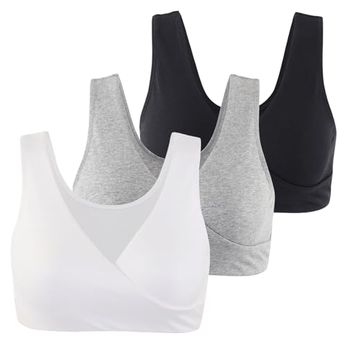 Women's Cotton Wireless Sleep Bra for Nursing and Maternity - Image 4