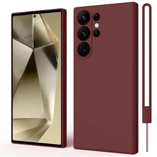ORDA für Samsung Galaxy S24 Ultra Hülle Silikon Case, Handyhülle für Samsung S24 Ultra 5G Dünn Straight Edge, Kratzfeste...