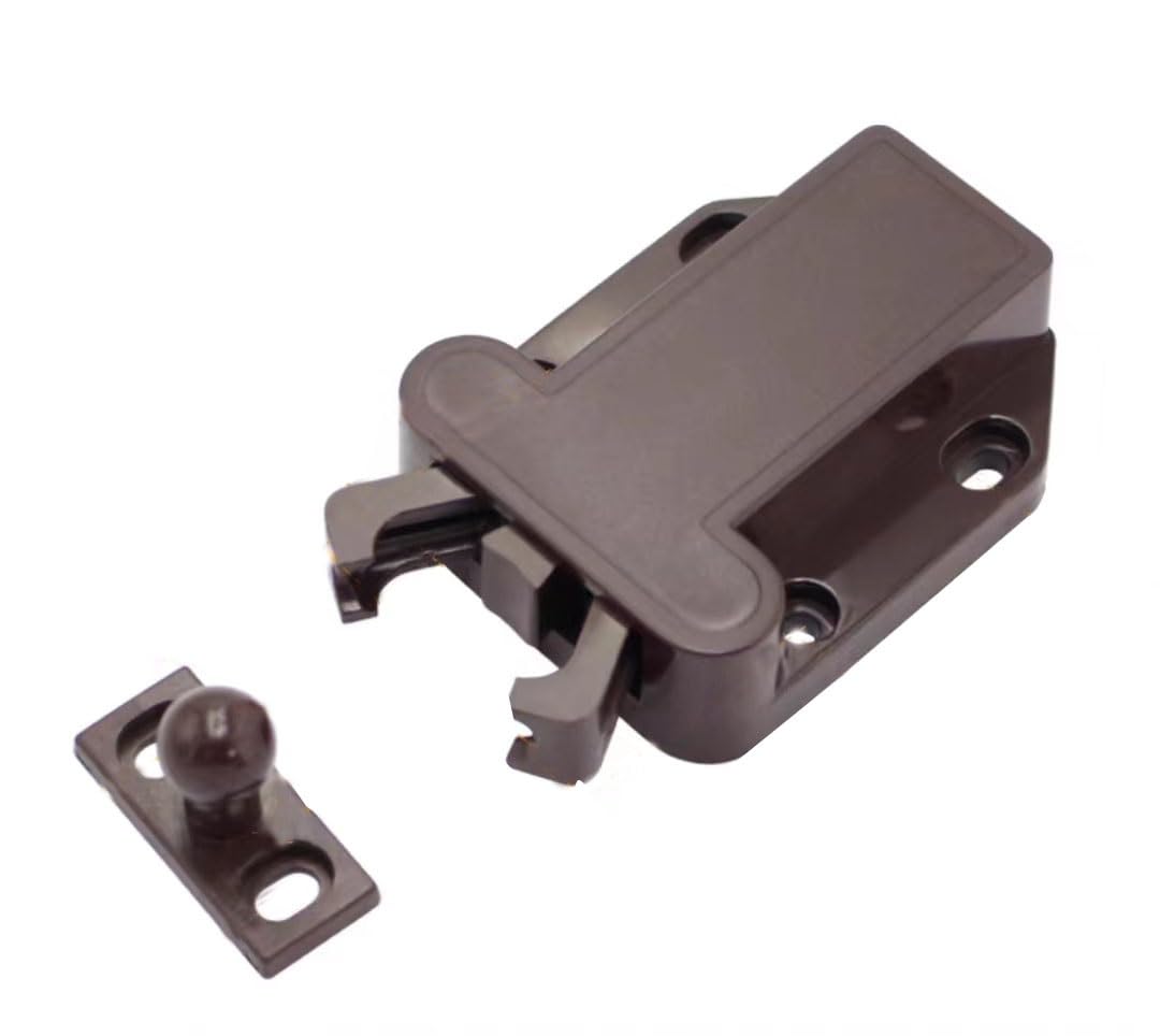 Tpdrkowjx C Door Atch, Push Opener,Upboard Latch,Magneti 2Pack Nonmagneti To Open Lock Drawer Abinet Press Bedroom Button (Color : A)(C)