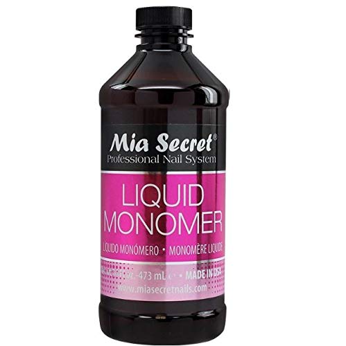 Miniatura 2 de Mia Secret Monómero líquido de 16 onzas con juego de polvo acrílico transparente de 4 onzas