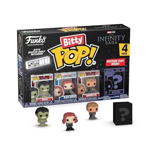 Funko Bitty POP! Marvel - Hulk 4 Paquete Incluye Hulk, Black Widow, Hawkeye, And A Mystery Figure Y Una Mini Figura Misteriosa De Sorpresa - 2.3 Cm - Marvel Comics En Cajas De Exhibición Micro