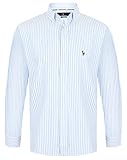 In vielen Farben Ralph Lauren Herren Slim Fit Hemd (Blau/Weiß, M)