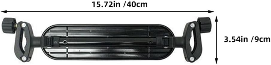 Tofficu Adjustable Stroller Footrest 15.75 Inch Universal Baby Stroller Foot Pedal Replacement with Durable Leg Support for Pushchairs and Prams