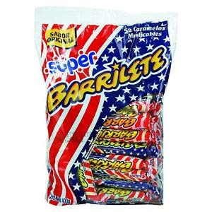 Barrilete Caramelo Blando Masticable Sabor Frutal Paquete 50 Unidades 400 Gramos