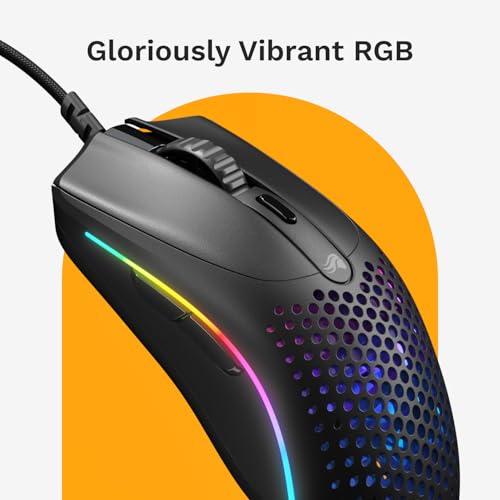 Image of Glorious Gaming - Superlight Wired PC Gaming Mouse with Honeycomb Shell, 6 Programmable Buttons, RGB Lighting & PTFE Skates - Model O 2 Mini, Matte Black