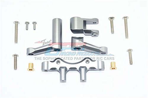 Losi 1/6 Super Baja Rey 4X4 Desert Truck Upgrade Parts Aluminum Steering Assembly - 1 Set Gray Silver