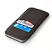 Card Case for iPhone 6 and iPhone 6S by Dockem; Ultra Slim Synthetic Leather Wallet Sleeve, Professional Executive Pouch Design, Dark Brown