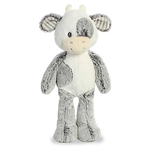 Image of Aurora® Adorable Cuddlers™ Coby Cow™ Baby Stuffed Animal - Security and Sleep Aid for Kids and Babies - Perfect for Baby Showers and Nursery Decorations - Gray 13.5 Inches