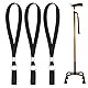 Gehstock-Handgelenkriemen,Handgelenkschlaufe für Gehstöcke, 3 Stück Krücken-Handgelenkschlaufe,Handschlaufe,Handgelenk-Trageband,Hand Wrist Strap Lanyards,Armband für Gehstock,Krücken Zubehör