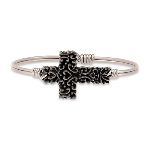 Luca + Danni Ornate Cross Bangle Bracelet for Women Made in USA