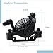 yeeplant Mechanical Disc Brake Set with Dual Pistons for Mountain Biking, Front & Rear Calipers with Aluminum Alloy Construction