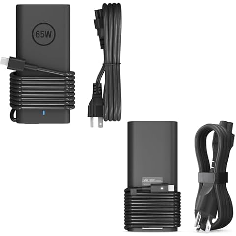 130W 65W 45W USB C Dell Laptop Charger for Latitude 5420 5520 5320 5430 5290 7410 7420 XPS 15 16 17 9575 2in1 9500 9530 9700 9730 Precision 3490 5490 5550 5750 5770 3560 Type C AC Adapter Cover