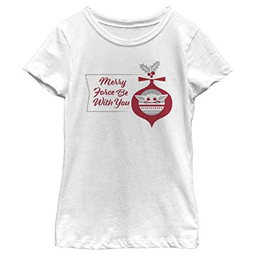Idée cadeau t-shirt Star Wars The Child de Noël pour fille blanche taille S