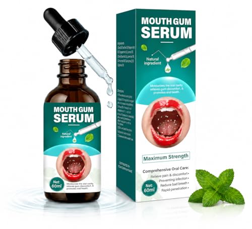 Zahnfleischrückgang Gum Repair für Zurückgehendes Zahnfleisch & Fleckenentfernung Mundgeruchbehandlung für Erwachsene Behandlung für Orales Nachwachsen 60ml