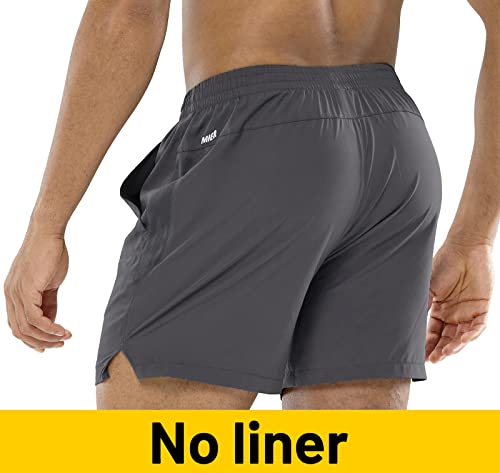 Image of MIER Men's Workout Running Shorts Lightweight Active 5 Inches Shorts with Pockets, Quick Dry, Breathable