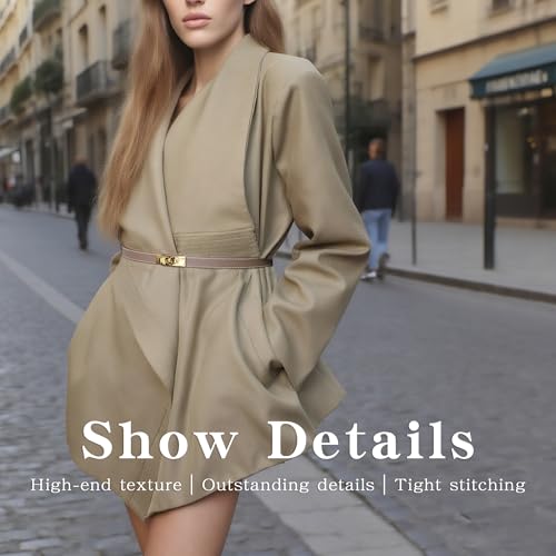 Adjustable Thin Belts For Womens Skinny Belts For Dresses Womens Solid Color Alloy Turn Lock Belts For Jeans4