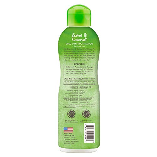 TropiClean Lime & Coconut Deshedding Dog Shampoo for Shedding Control | Natural Pet Shampoo Derived from Natural… - Image 2