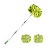 [Kratzfrei Und Fusselfrei] Die superabsorbierende Chenille-Mikrofaser ist weich, fusselfrei und verwirbelfrei und sorgt für eine kraftvolle Oberflächenreinheit. So können Sie Staub und Schmutz vom Autolack entfernen, ohne ihn zu beschädigen. Wiederverwendbar und waschbar.