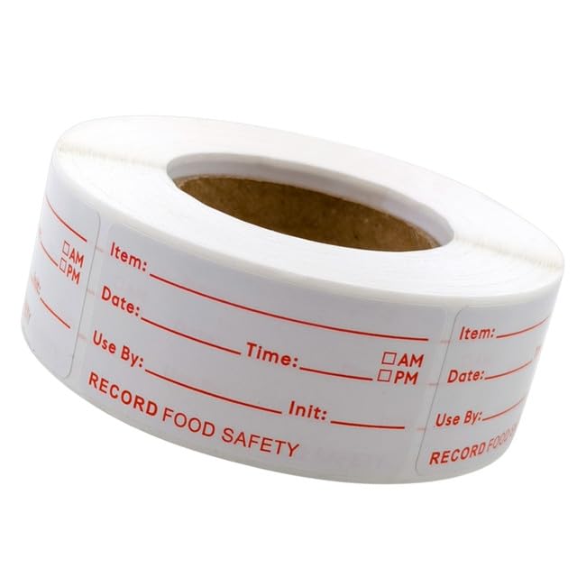 Date Food Label Sticker Roll 500 Pcs Adhesive Paste Labels | Style1