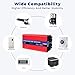ETREPOW 5000w Spannungswandler 24v 230v Reine Sinus Wechselrichter mit 2 EU-Steckdosen und USB, kabellose Fernbedienung, LCD Bildschirm -Spitzenleistung 8000w Kfz Konverter …