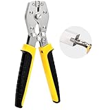 Vinyl Fence Rail Notcher, Heavy-Duty 3/8' Slot Punch Tool for PVC and Plastic Fencing, Adjustable Depth, Durable, Ergonomic Design for Labor-Saving