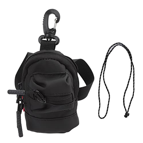 Fydun Key Case Purse, Mini Purse Bag Key Storage Accessories Cute Portable Cash Pouch Purses Pouches Wallet Holder with Chain Data Cable Accessories Storage Bag Black (Black) 6