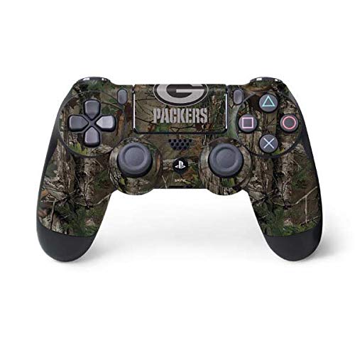 Skinit Decal Gaming Skin Compatible with PS4 Controller - Officially Licensed NFL Green Bay Packers Realtree Xtra Green Camo Design