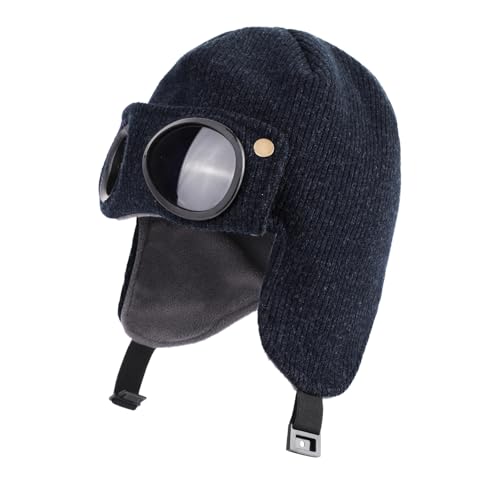 TAGVO Winter Warme Strickmütze Kinder, Thermo Mütze mit...