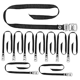 MAGICLULU 10 Piezas Correas de Ajustables para Bicicleta Cierre de Abrazadera para Bicis Fijas Ejercicio Casa Gimnasio