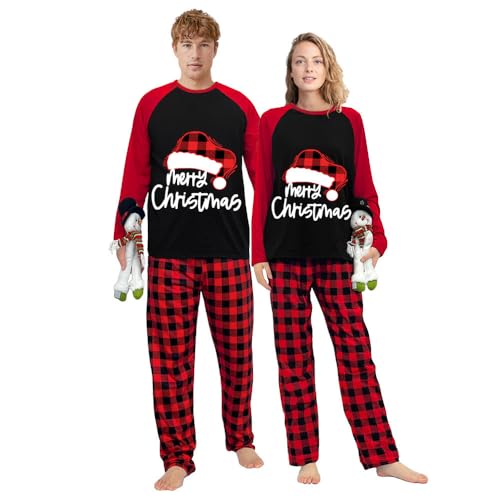 Merry Christmas Funny Couple Family Friend Christmas Matching Pajamas Set