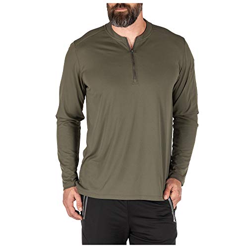 5.11 Tactical Men's Catalyst Zip Shirt-1/4 Sleeves, 100% Polyester Knit Fabric-Regular Fit, Style 82118