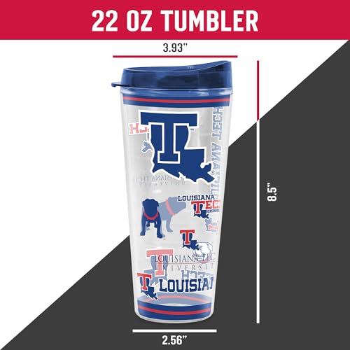 Image of Rico Industries NCAA College Double Wall Mayhem 16oz Or 20oz Tritan Tumbler W Lid