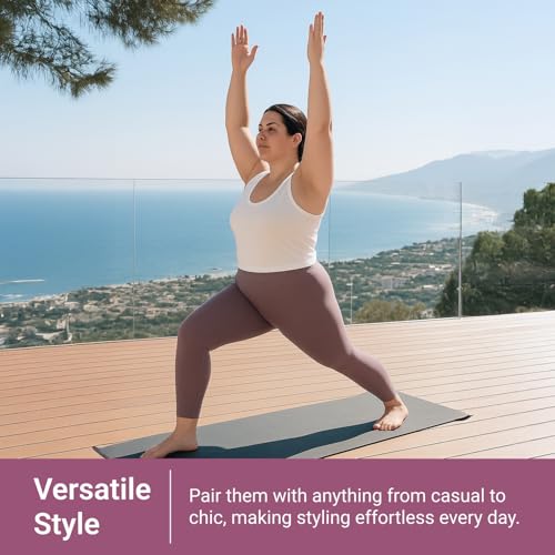 Image of SATINA High Waisted Leggings for Women - Comfortable and Stretchy in Versatile Sizes and Colors